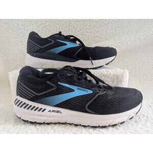 Brooks Ariel 20 Women's Black/Ebony/Blue - Running Shoes - Size‎ 7.5